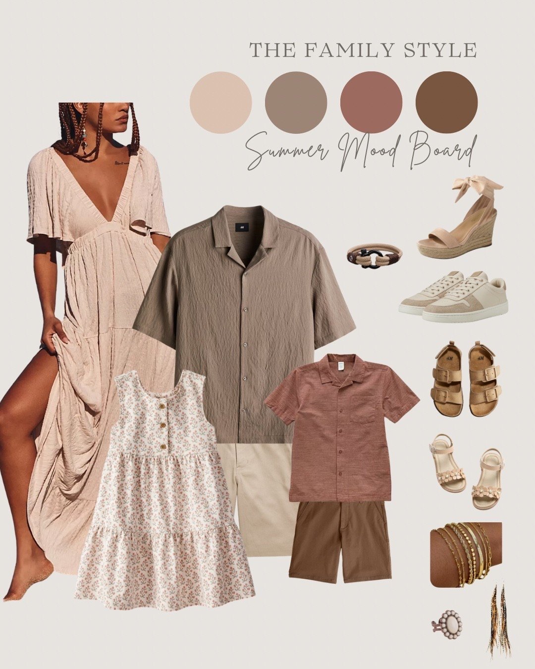 Late summer looks call for early fall colors. Loving the rust and browns in this family look! 

#LTKStyleTip #LTKFamily #LTKSeasonal