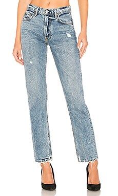 GRLFRND Helena High-Rise Straight Jean in No Limit from Revolve.com | Revolve Clothing (Global)