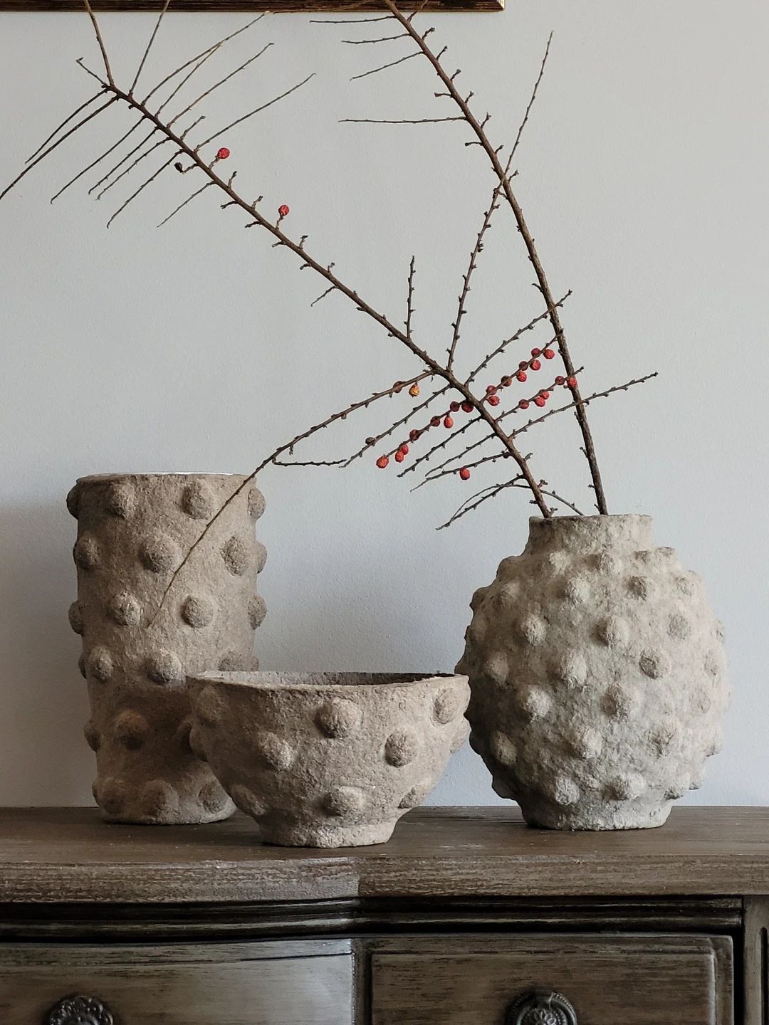 Nodara Collection- Paper Mache Bowl / vase / jar / pot / vessel | Etsy (CAD)