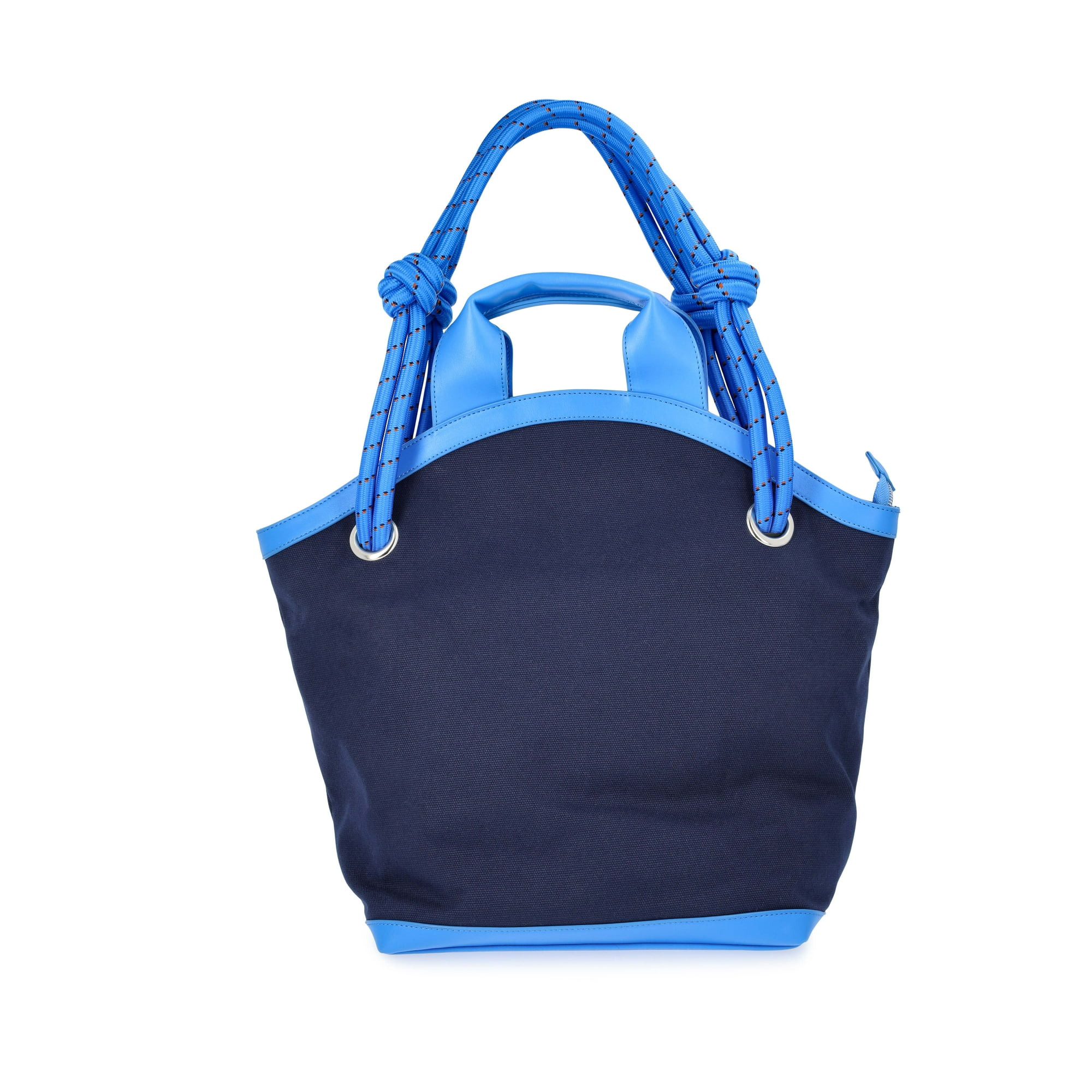 Free Assembly Women's Canvas Tote Bag, Navy/Blue | Walmart (US)