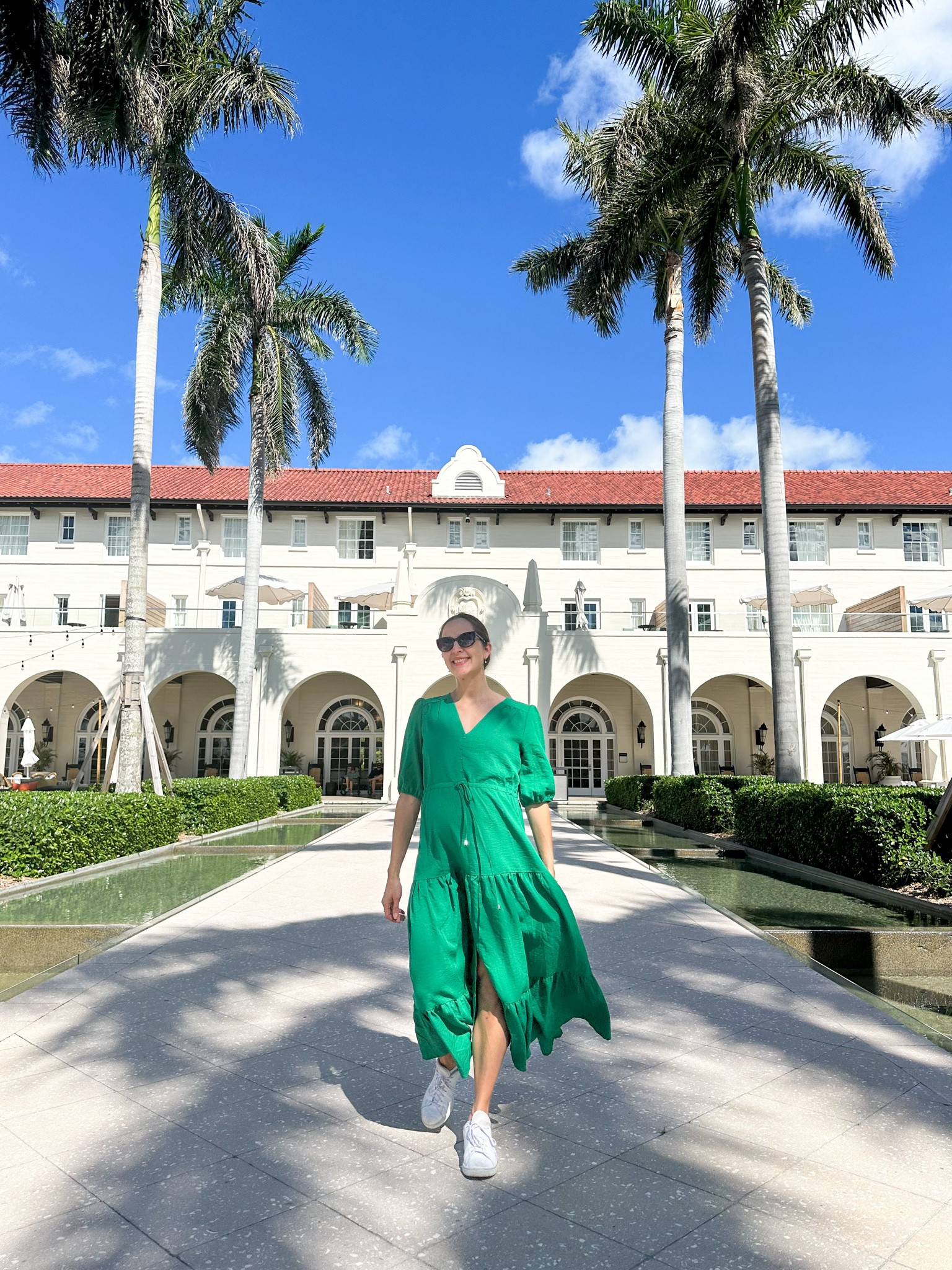 Loving this dress! Beautiful color and great quality. 

#dress #maternityfriendly #greendress #under50 #amazondress #summerdress #longdress #outfit 

#LTKfindsunder50 #LTKbump