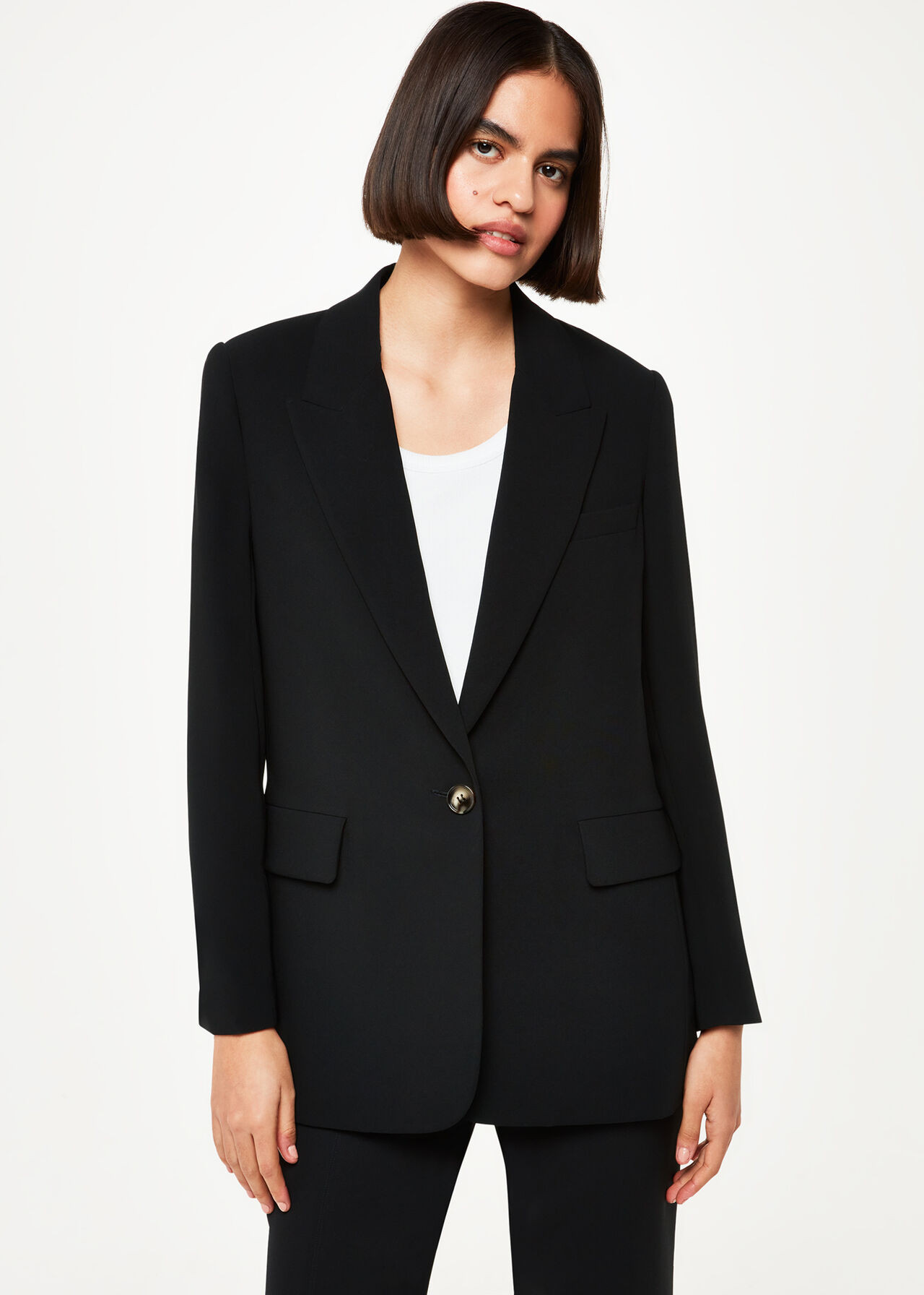 Crepe Boyfriend Blazer | Whistles