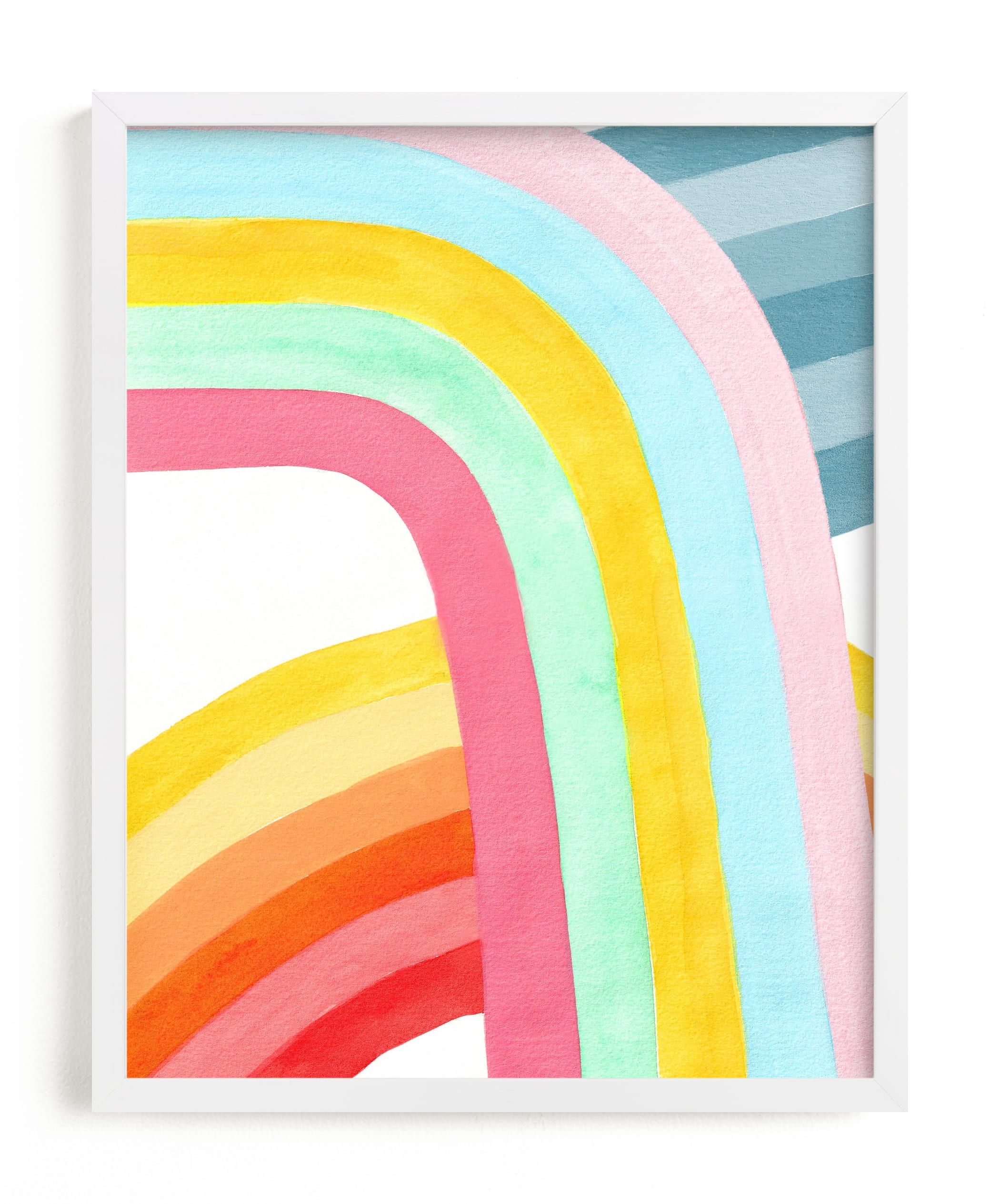 "Happy Rainbows" - Painting Limited Edition Art Print by Celeste Duffy. | Minted