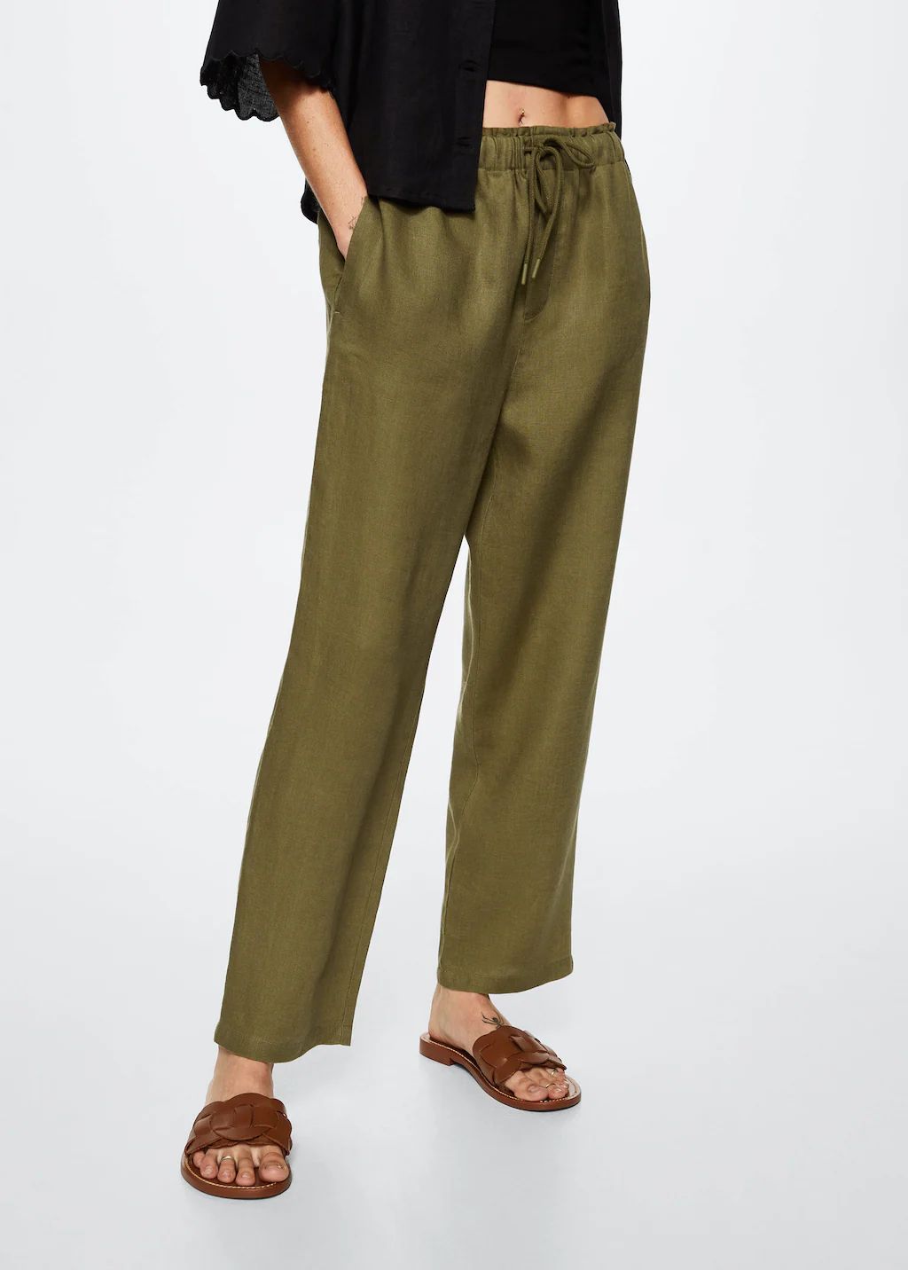 100% linen trousers | MANGO (UK)