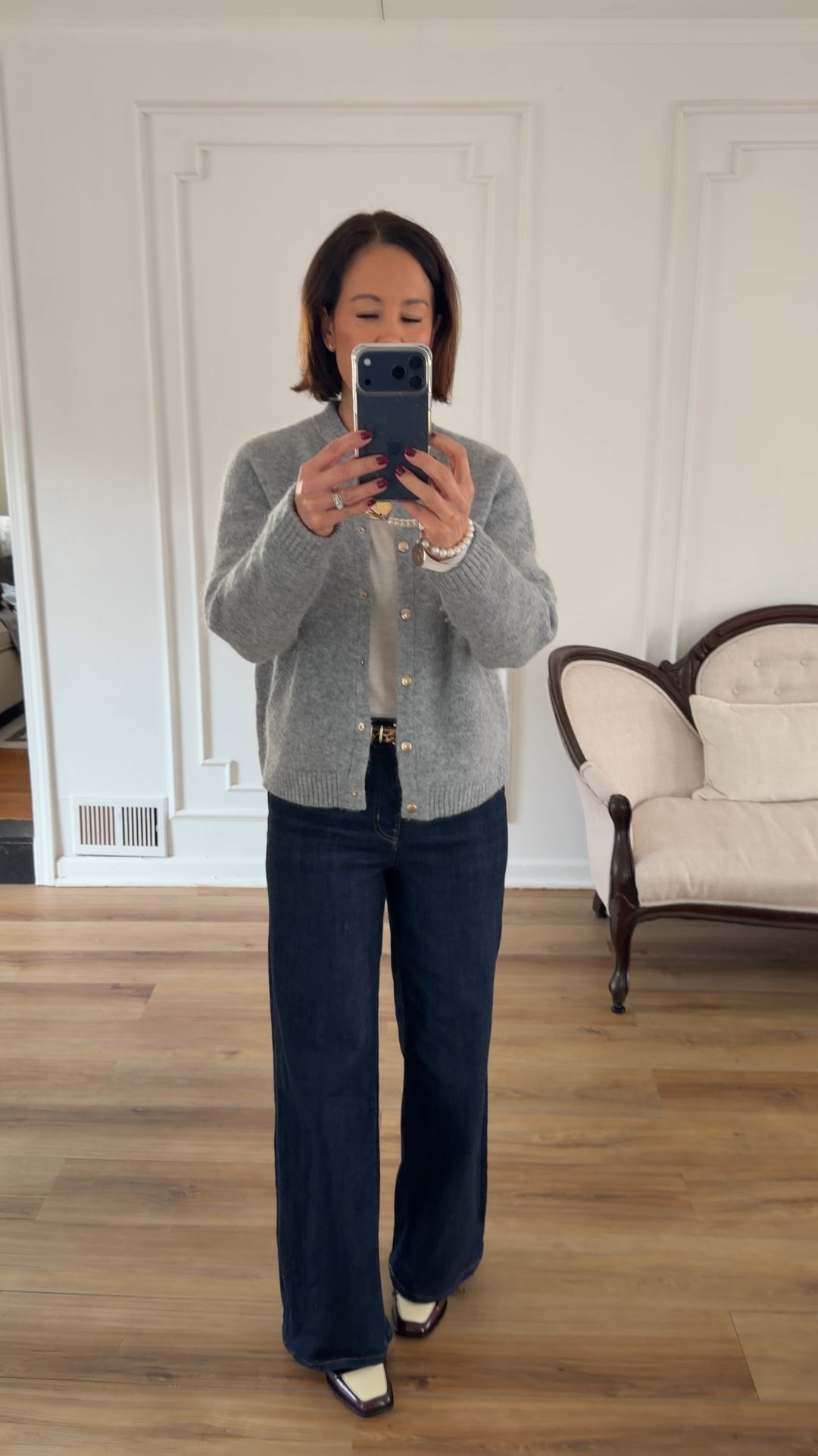 Outfit of the day
Sèzane jacket- wearing small 
Frame denim- fits TTS
Jane win pendant 
Two tone loafers 

#LTKgrwm #LTKOver40 #LTKdayinmylife