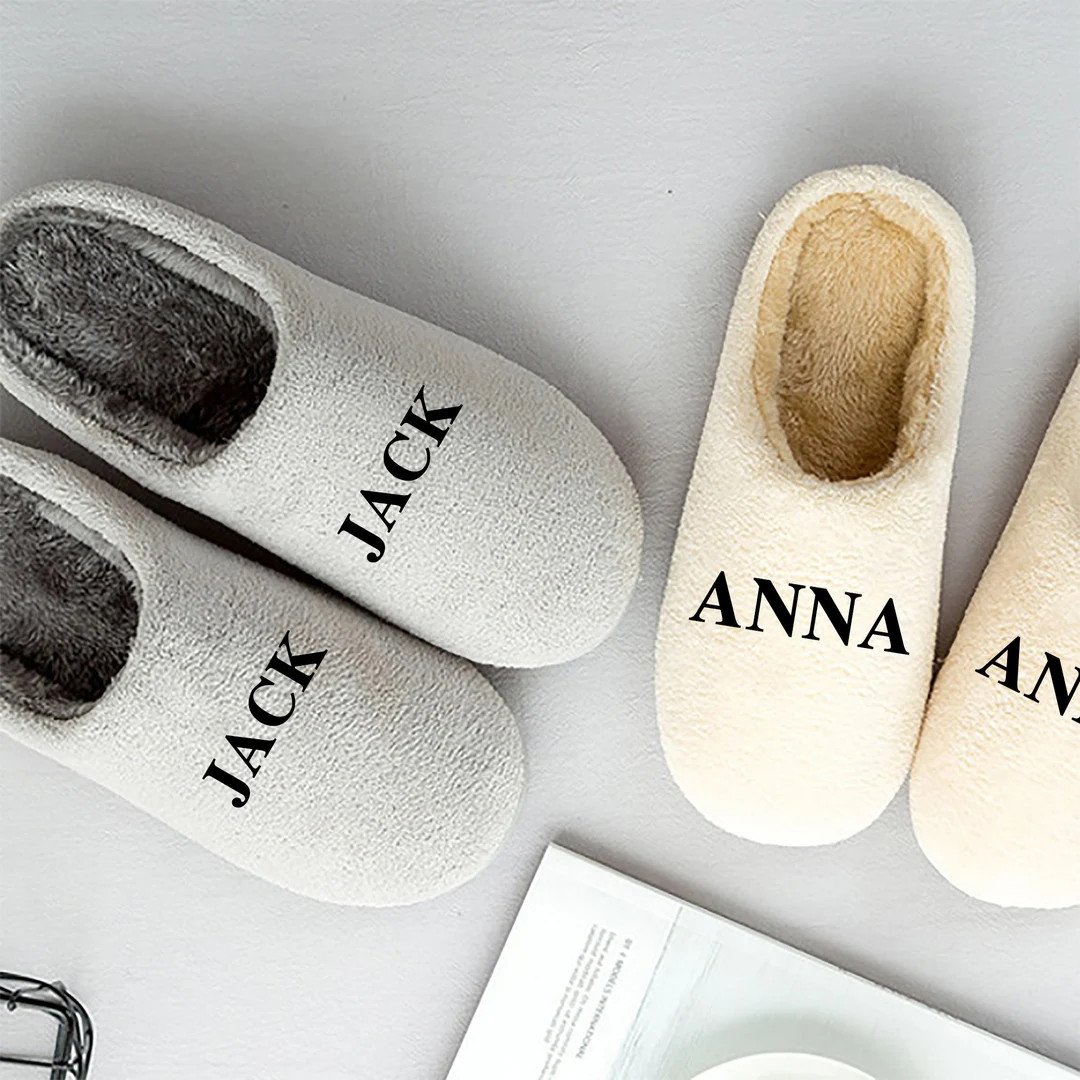 Personalized Slippers, Custom Photo Slippers, Gift for Dad, Mom, Wedding Gift, House Slipper, Bridal | Etsy (US)