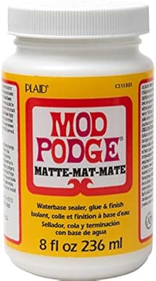 Mod Podge CS11301 Waterbase Sealer, Glue and Finish, 8 oz, Matte | Amazon (US)