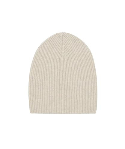 NAADAM Unisex Signature Cashmere Ribbed Beanie,Oatmeal,OS | Amazon (US)