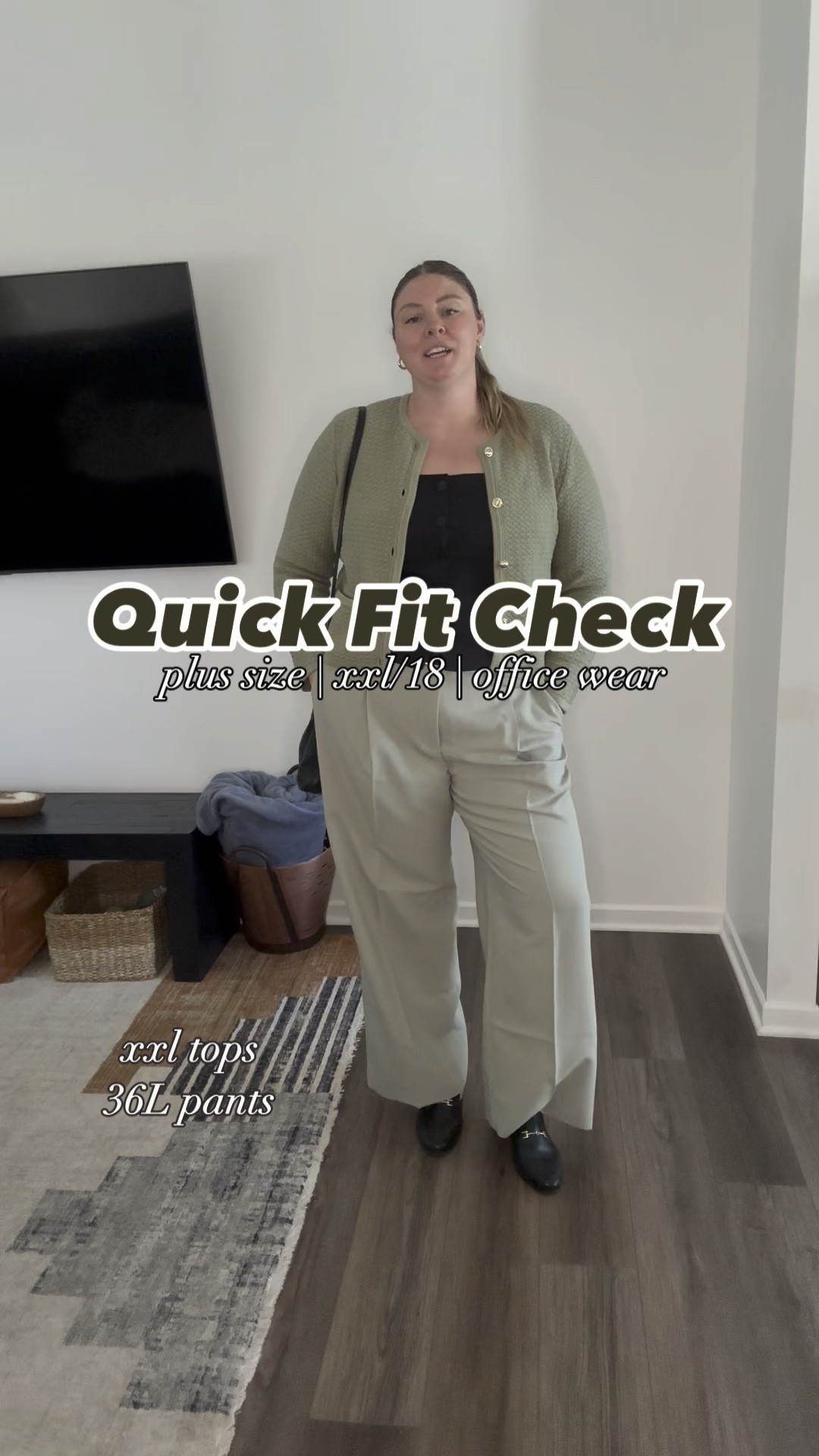 Heading into the office! Really loving this look! Green has been a beautiful color this fall!

This was my first time ordering from Abercrombie and Fitch. It’s a bummer that the top sizes only go up to XXL, but the trousers go up to a 37 and the 36 were too big on me (generally a size 18), so that’s good! 

I did see that this color cardigan is sold out, but there are four other colors available in the same cardigan  

Cardigan - XXL
Vest - XXL
Trousers - 36L (I need to size down one or two sizes) 

plus size fashion, tall, end of summer fashion, fall fashion, office wear, work wear, business casual 

#LTKWorkwear #LTKPlusSize #LTKMidsize