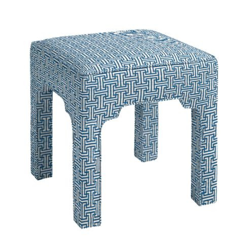 Nala Stool with Moroccan Arch Details & Customizable Designer Fabrics | Ballard Designs, Inc.