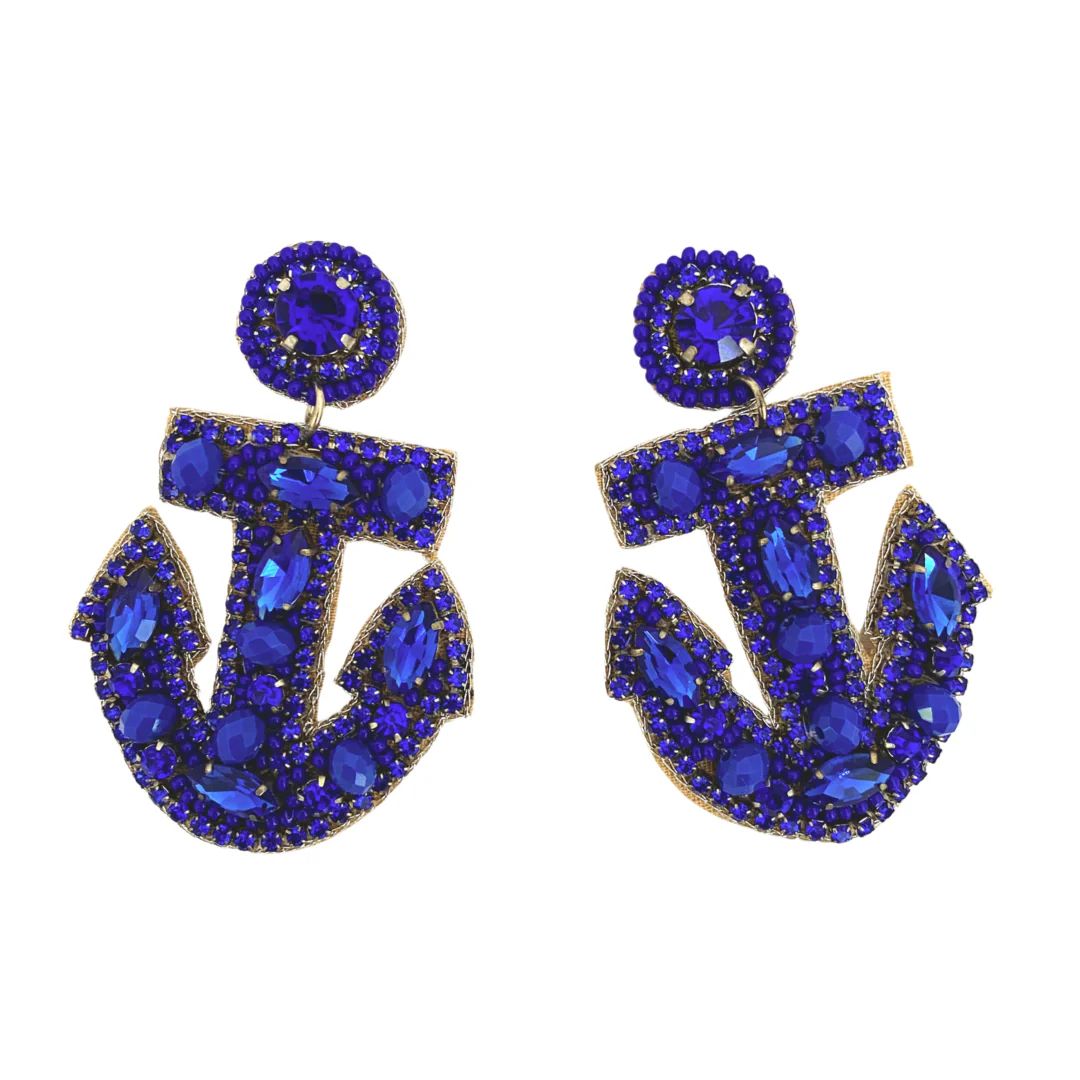 Blue Anchor Earrings | Beth Ladd Collections