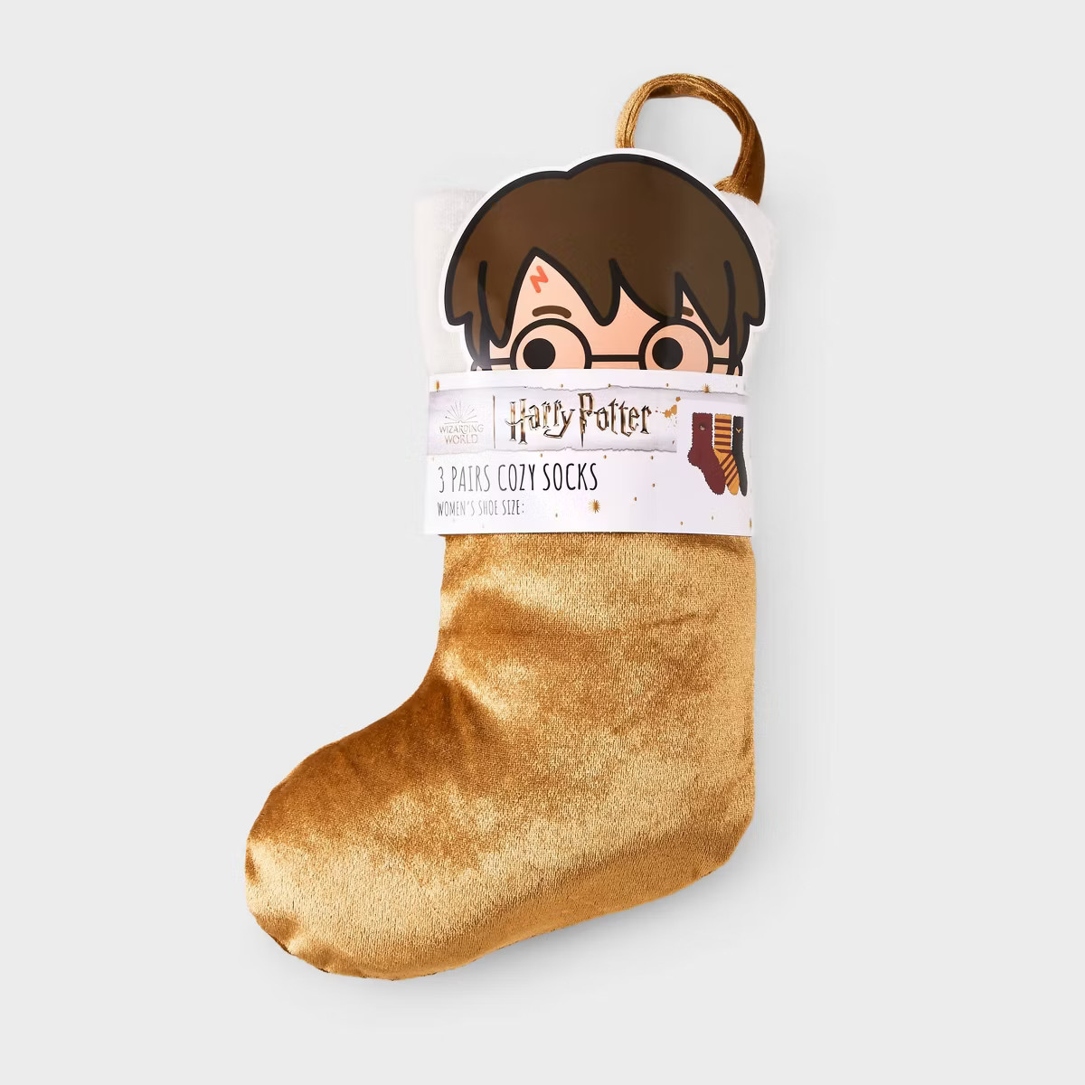 Women's 3pk Harry Potter Embroidered Cozy Crew Socks in Velvet Stocking - Burgundy/Gold/Black 4-1... | Target