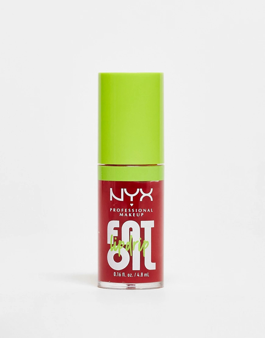 NYX Professional Makeup Fat Oil Lip Drip Lip Gloss - Newsfeed-Red | ASOS (Global)