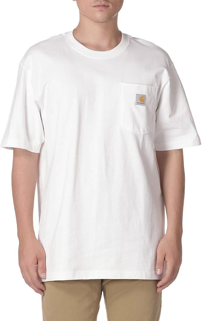 Carhartt Men's Loose Fit Heavyweight Short-Sleeve Pocket T-Shirt | Amazon (US)