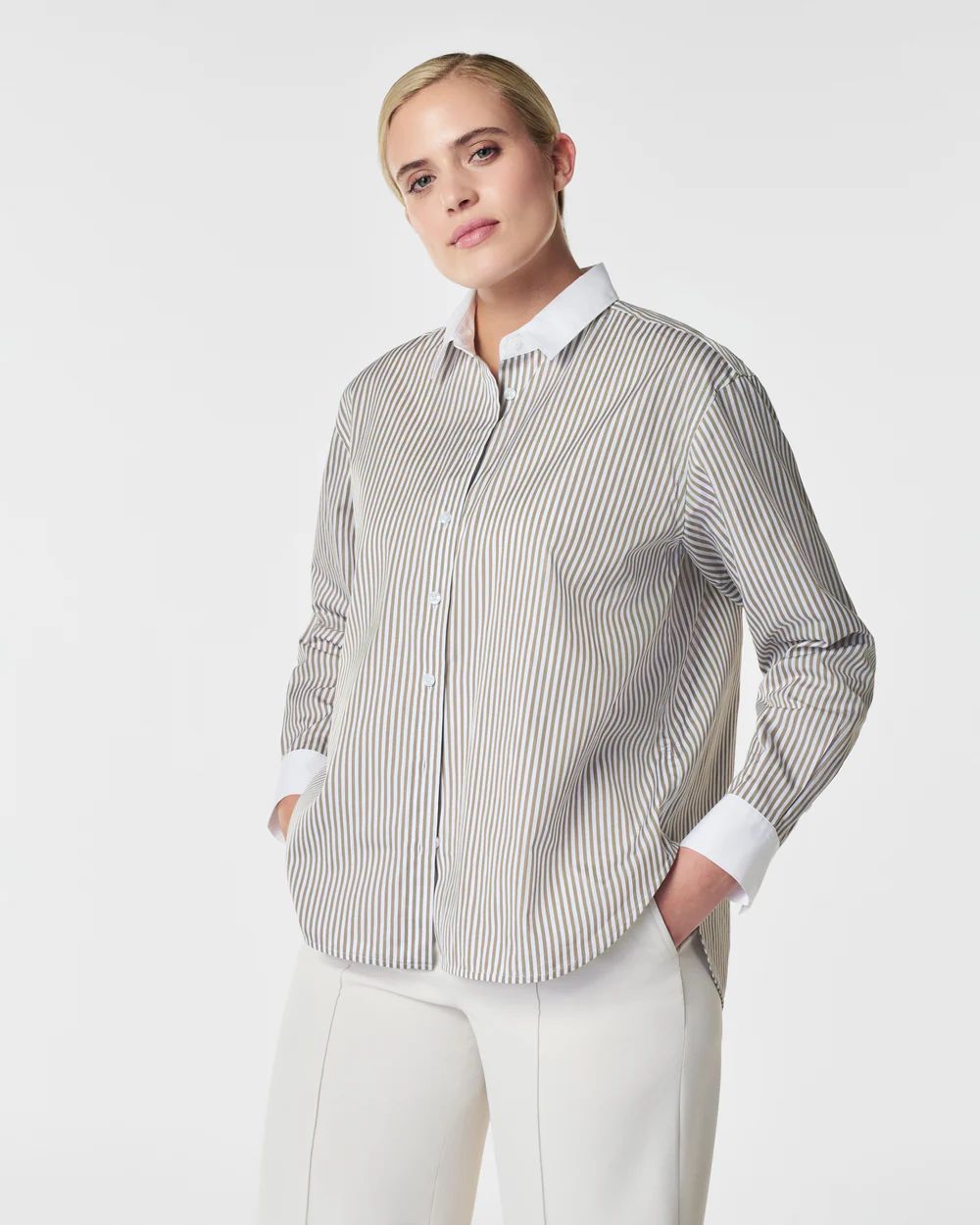 The Best Poplin Oversized Button-Down | Spanx