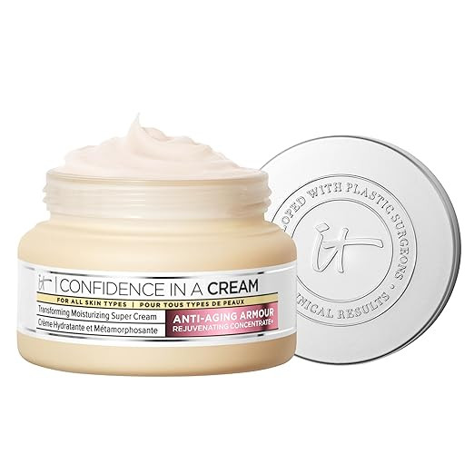 IT Cosmetics Confidence in a Cream - Hydrating & Anti Aging Face Moisturizer, Visibly Reduces Fin... | Amazon (US)