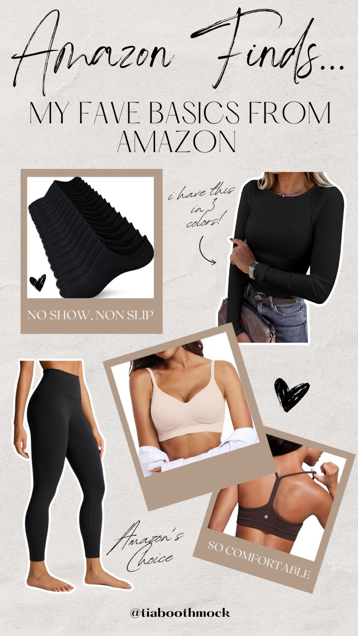 Amazon Basics I’m loving. These leggings are 10/10. I got Mediums in the CRZ Yoga brand, Larges in the Automet tops #AmazonPartner #FoundItOnAmazon @amazon

#LTKFindsUnder50 #LTKFitness #LTKActive