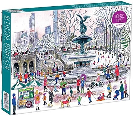 Amazon.com: Galison Michael Storrings Bethesda Fountain Jigsaw Puzzle,27” x 20''Illustrated Art... | Amazon (US)