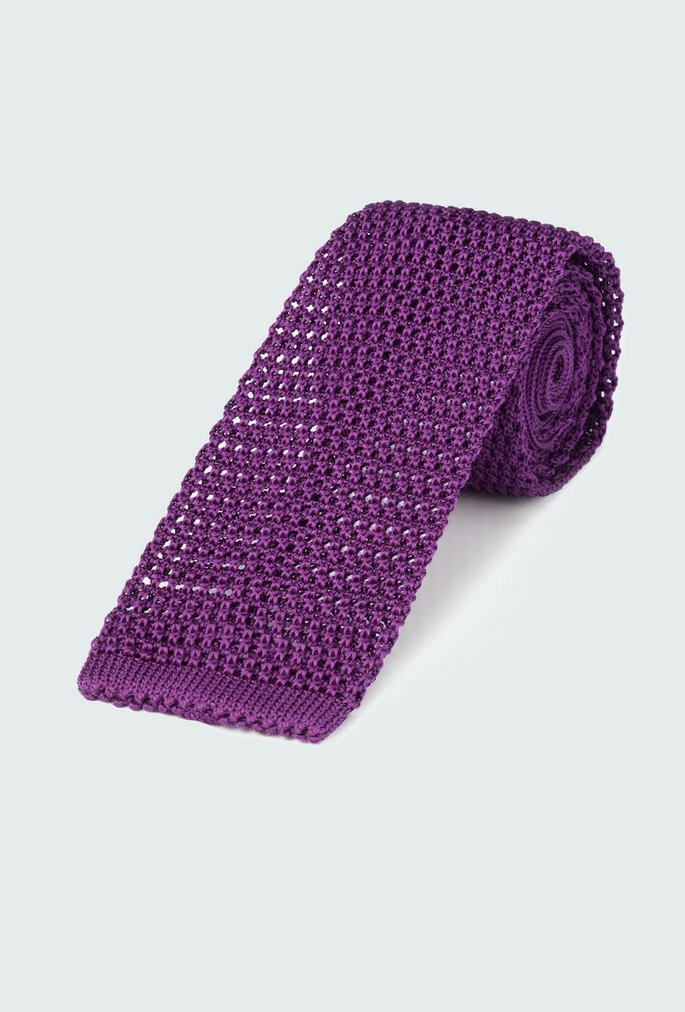 Ties - Midnight Plum Knit Silk Tie | INDOCHINO | Indochino