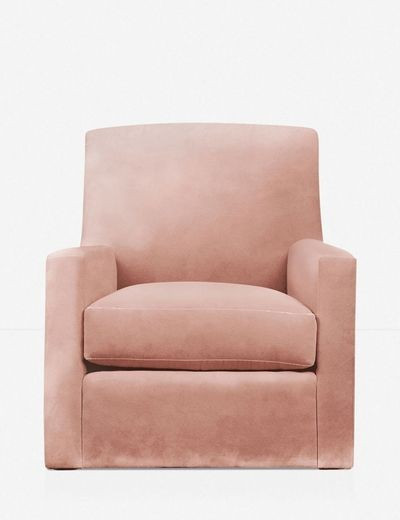 Ellia Glider Chair, Pink | Lulu and Georgia 