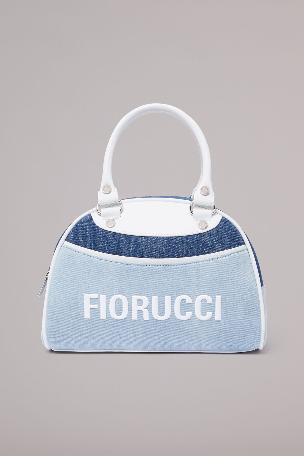 Logo Denim Bowling Bag Light Vintage | Fiorucci | Fiorucci