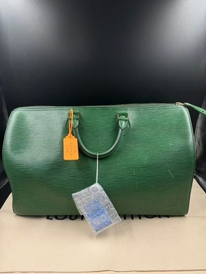 Authentic Louis Vuitton Epi Speedy 35 Epi Leather Boston Bag Vintage Green | eBay US