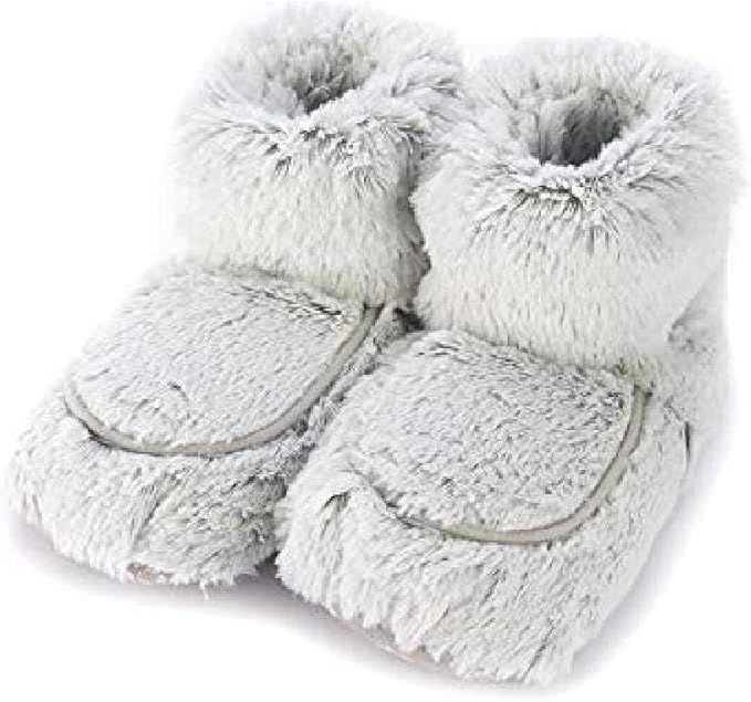 Warmies microwavable French Lavender Scented Gray Marshmallow Boots | Amazon (US)