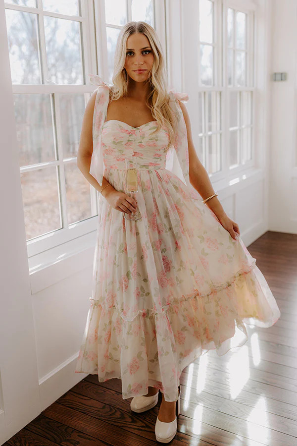 Sweet Darling Floral Midi Dress | Impressions Online Boutique