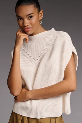 The Enza Cotton Poncho Sweater Vest | Anthropologie (US)