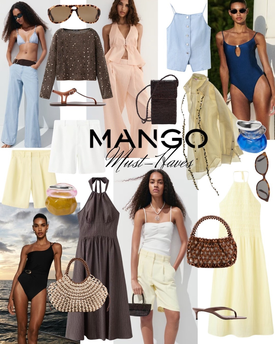 Mango Must-Haves✨
Dress shirt bermuda short swimwear jeans bag sandals heels bracelets bangles sunglasses

#Mango

#LTKdresses #LTKbag #LTKswimwear