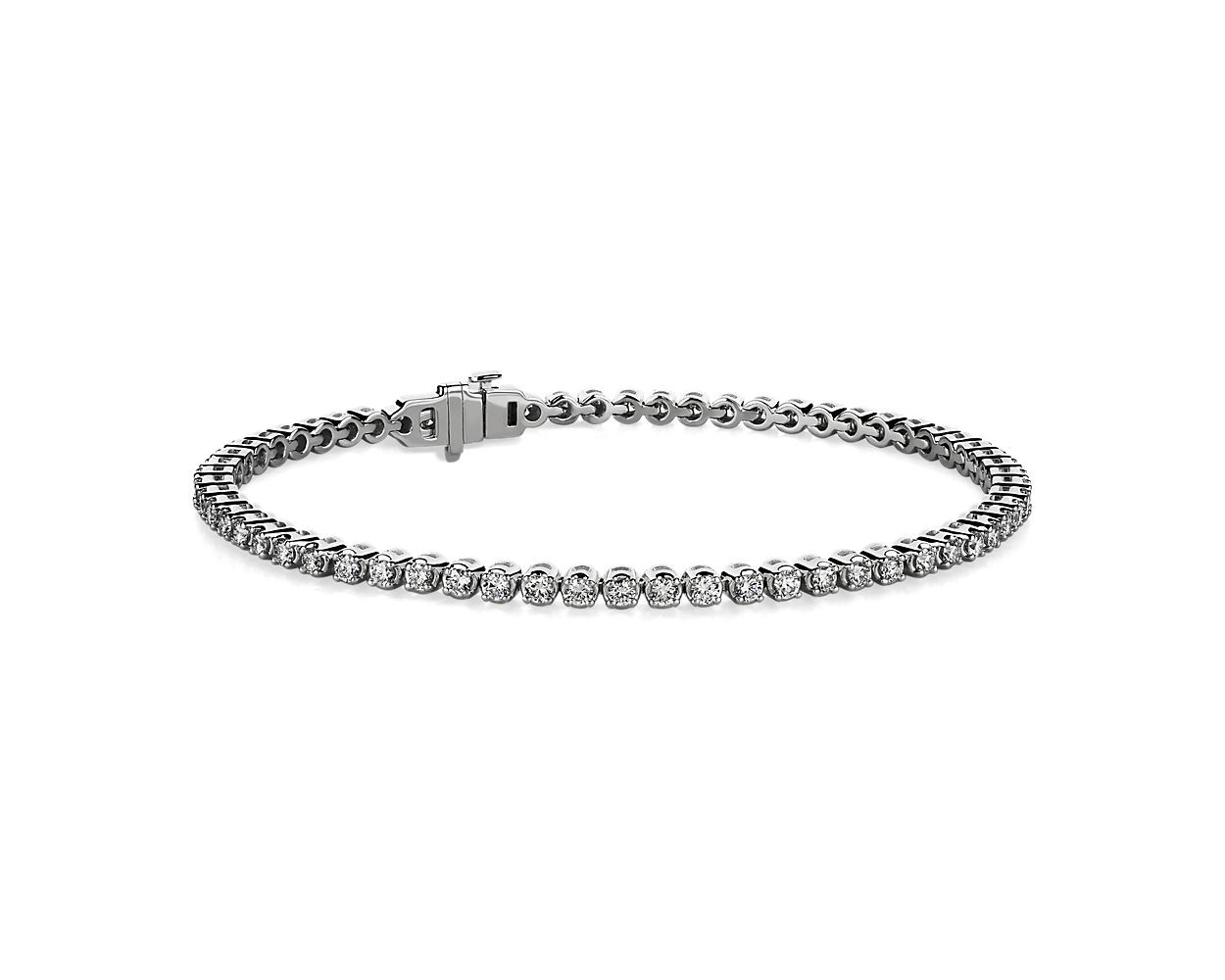 Lab Grown Diamond Tennis Bracelet in 14k White Gold (2 ct. tw.) | Blue Nile