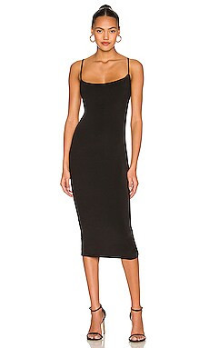 superdown Sabrina Midi Dress in Black from Revolve.com | Revolve Clothing (Global)