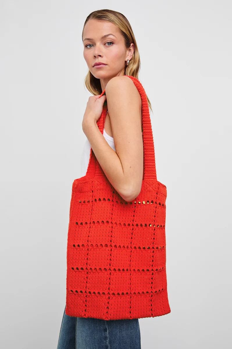 CROCHET TOTE - CHERRY | Rails