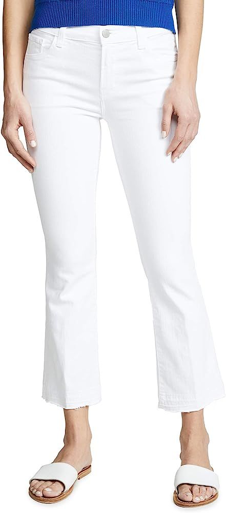 J Brand Jeans Women's Selena Mid-Rise Cropped Bootcut Jean | Amazon (US)