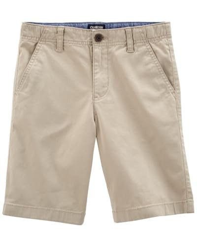 OshKosh B'Gosh Boys' Chino Shorts, Solid Khaki, 12 | Amazon (US)