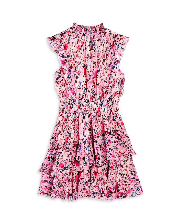 Girls' Sleeveless Ruffle Mock Neck Dress, Big Kid - 100% Exclusive | Bloomingdale's (US)