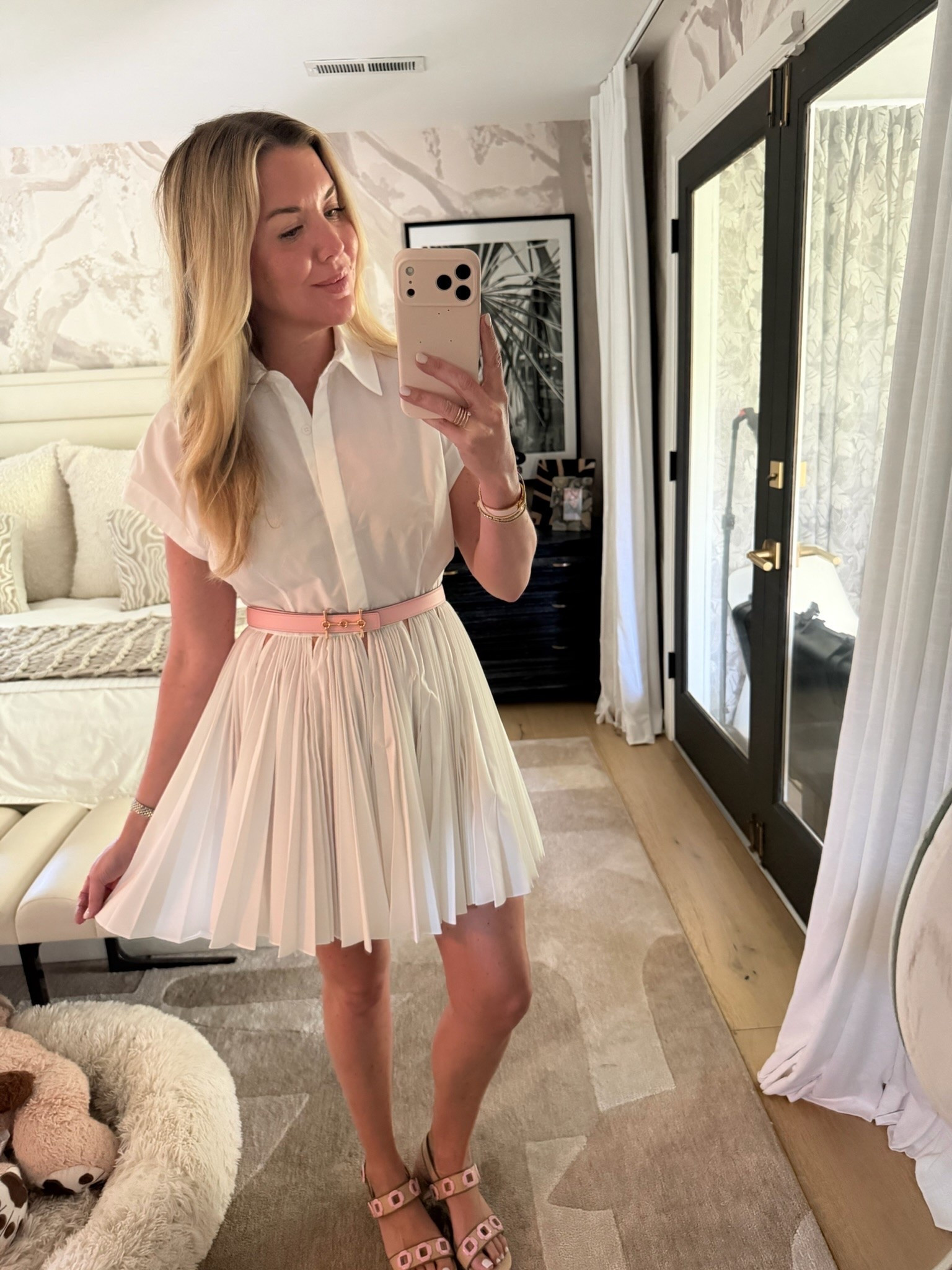Cutest summer dress with my Hermes belt and cute summer Larroude sandals!

Linked some Hermes lookalikes on Amazon

#LTKootd #LTKWorkwear #LTKSeasonal