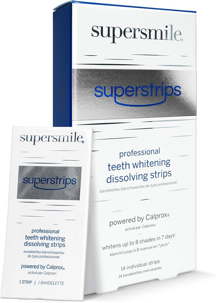 Whitening Strips, Superstrips by Supersmile, Professional Teeth Whitening Strips, Enamel Safe Tee... | Amazon (US)