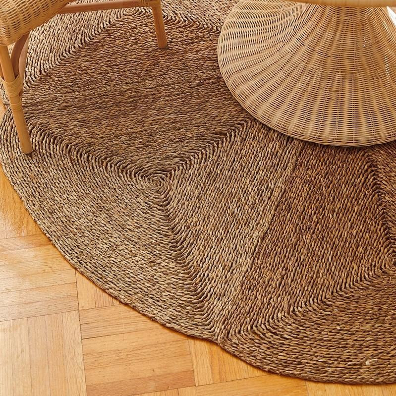 Folded Seagrass Rug | Amanda Lindroth