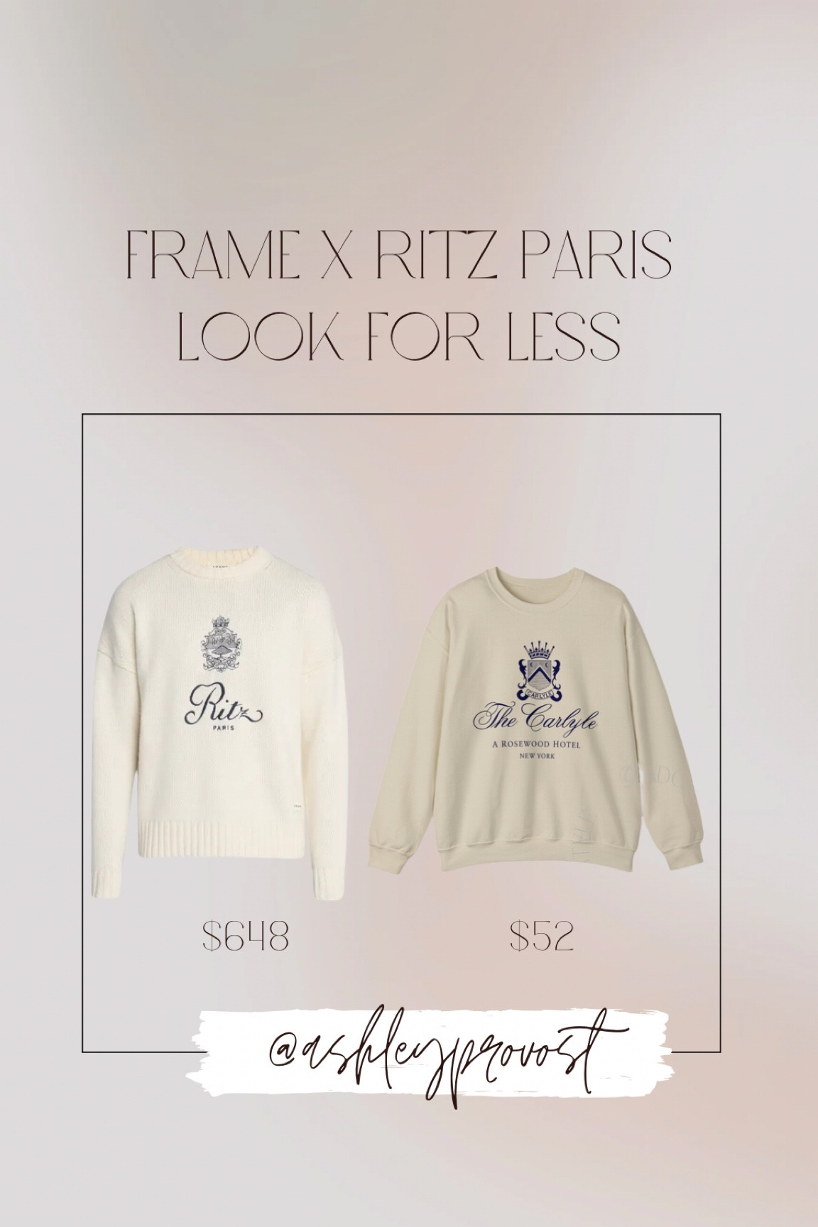 Frame x ritz look for less 

#LTKstyletip #LTKHoliday #LTKGiftGuide