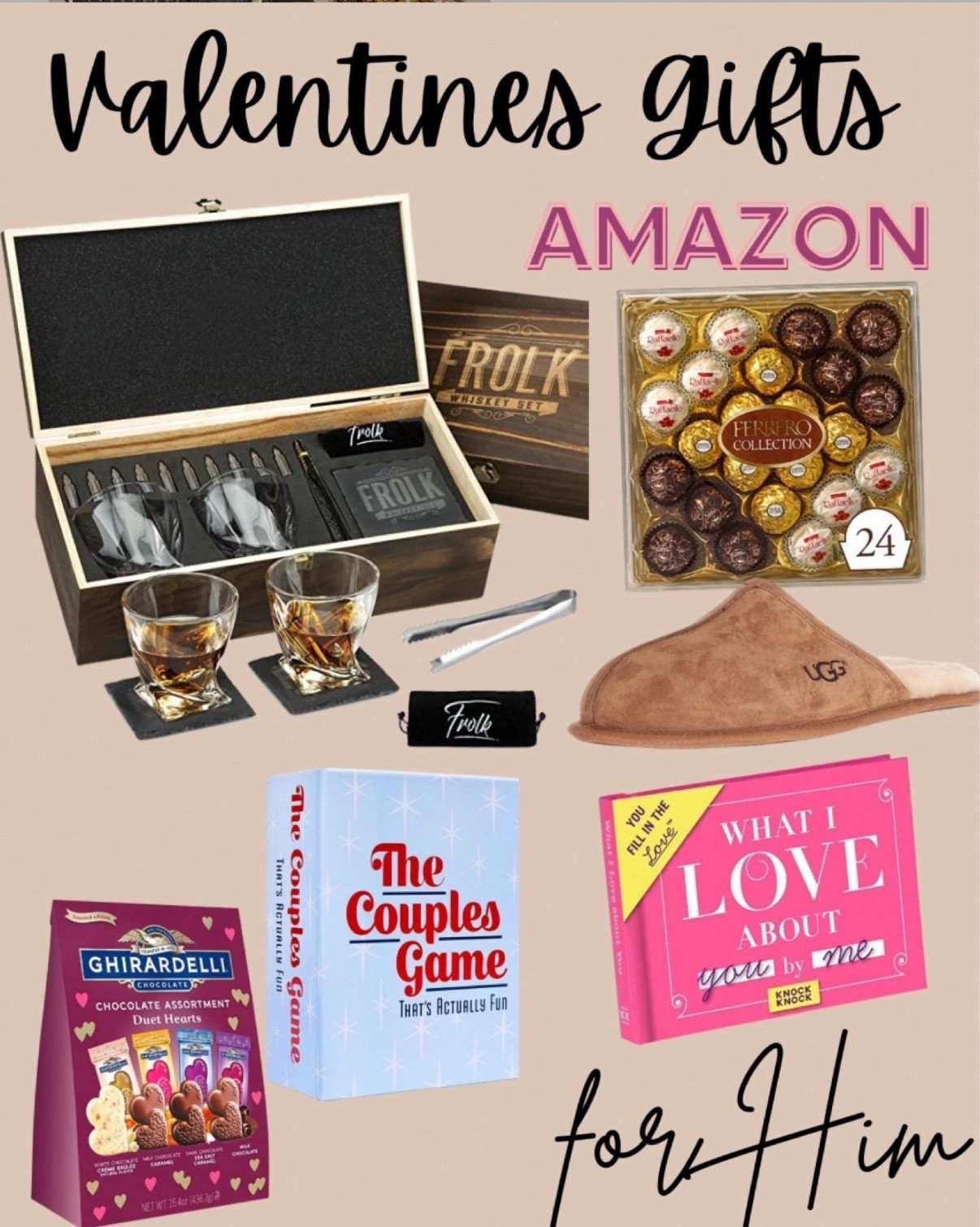 Valentine’s Day gifts for him from Amazon prime! 

Amazon gifts, amazon gift ideas, vday, Valentine’s Day gifts, valentines, gift guide for him, gifts for husband, gifts for boyfriend
#amazon #valentines #valentinesday #valentinesdaygifts #giftsforhim

#LTKValentine #LTKMens