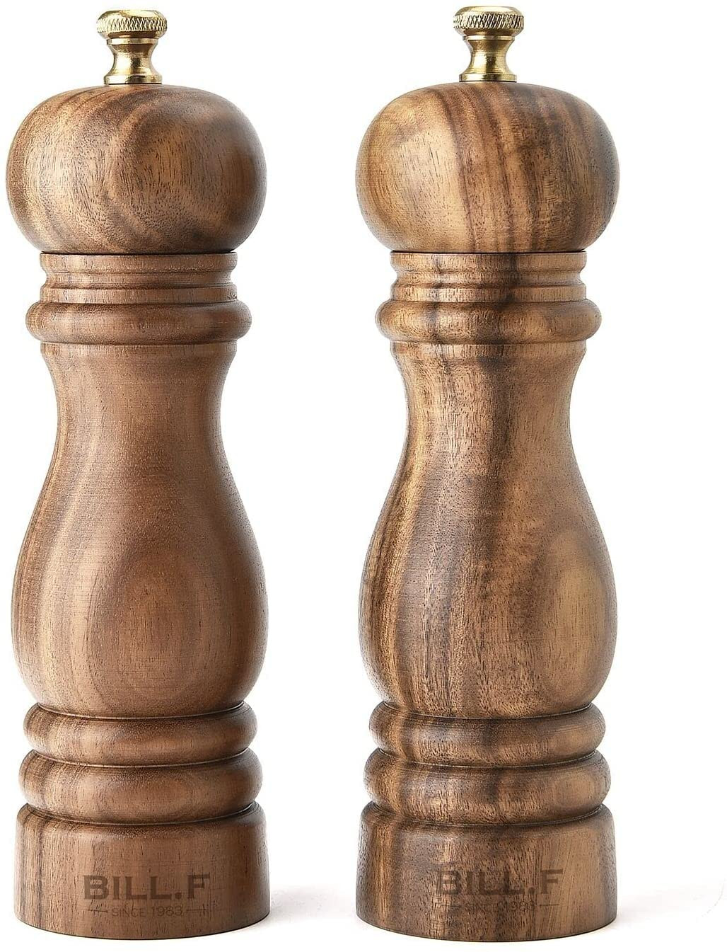 BILL.F Salt and Pepper Grinder Pepper Mill Grinder Pepper Grinders Salt Mill Set of 2 with Adjust... | Amazon (US)