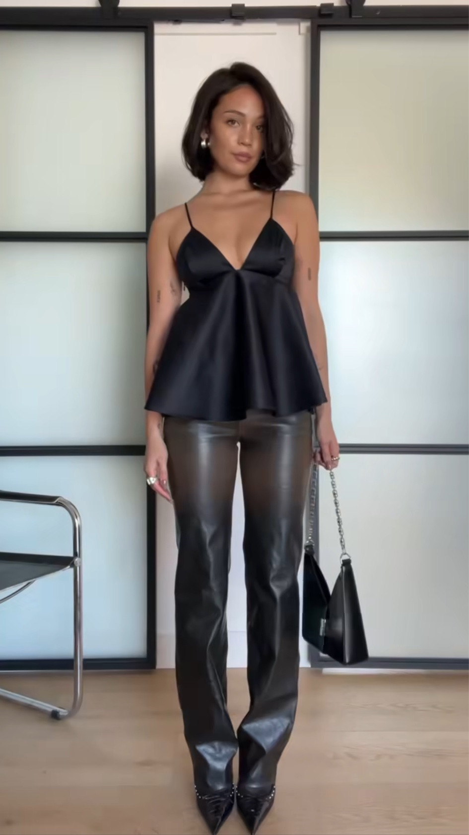 Pants are cult naked, shoes are Versace bag is Givenchy 