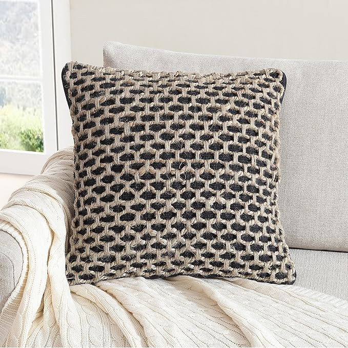 Boho Living Jada Decorative Throw, Includes Accent, Premium Woven Design, Living Room Décor, (1)... | Amazon (US)