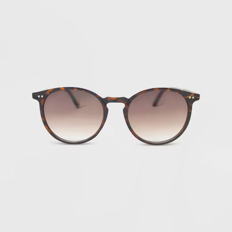 Women's Plastic Round Sunglasses - Wild Fable™ Brown | Target