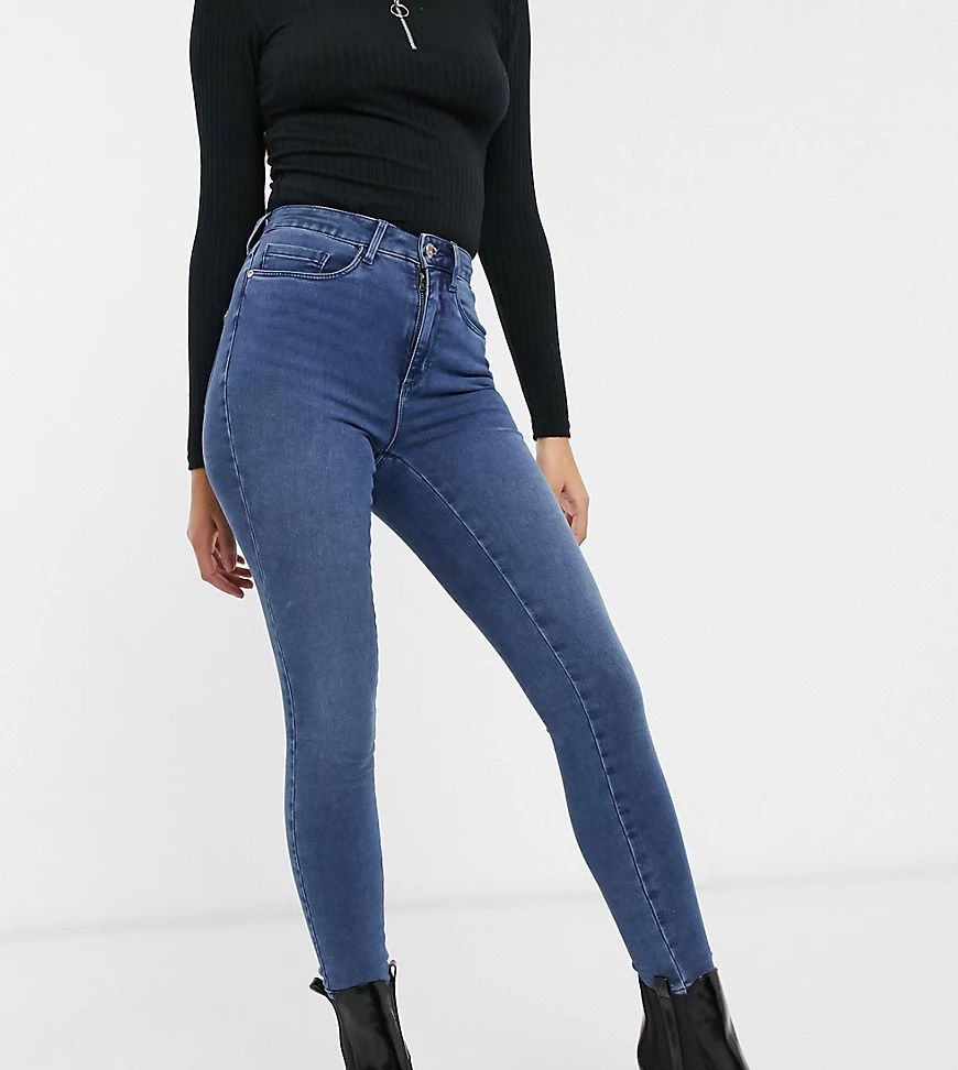 Only Petite Royal high waist skinny jean-Blue | ASOS (Global)