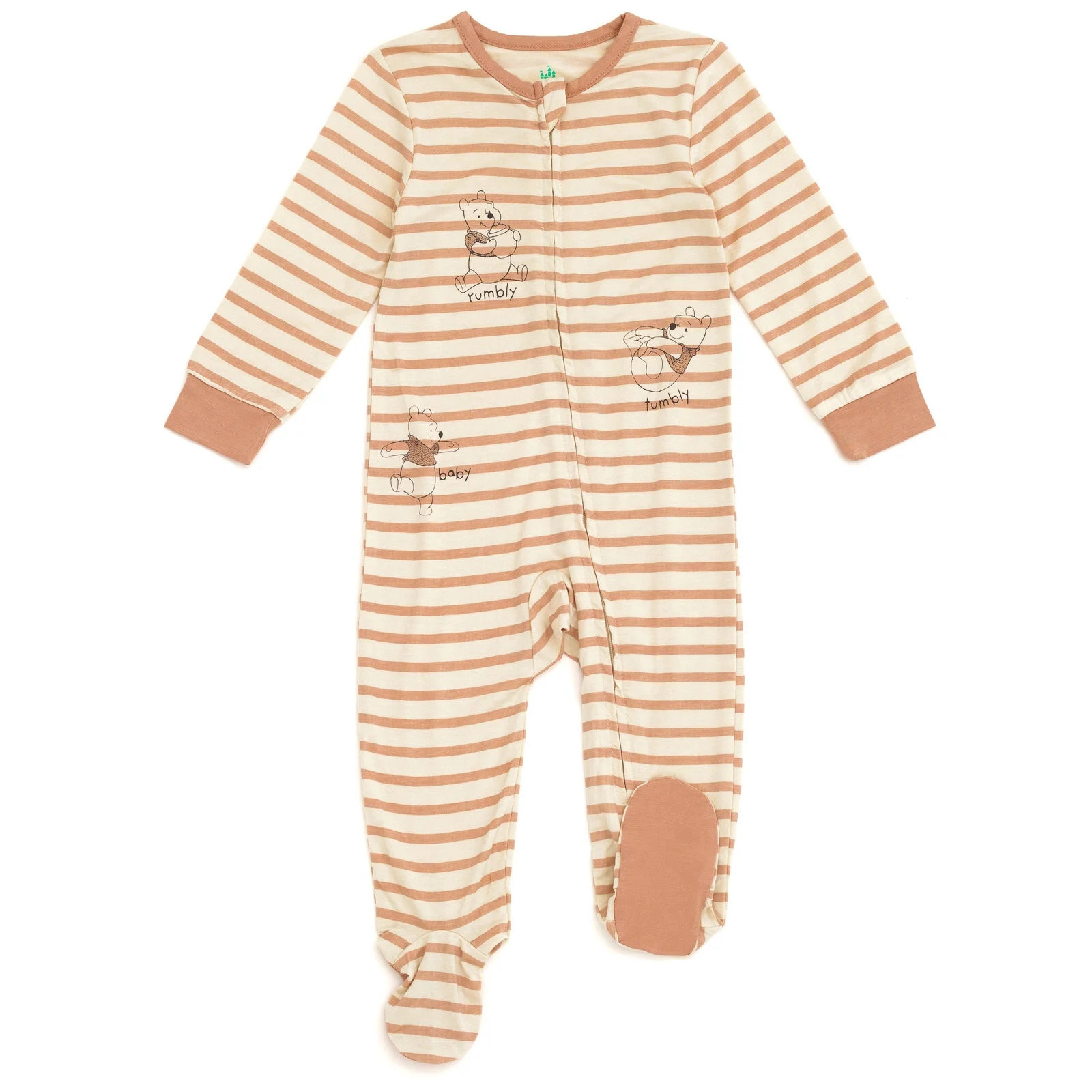 Disney Winnie the Pooh Bamboo Zip Up Sleep N' Play Coverall Newborn to Infant | Walmart (US)