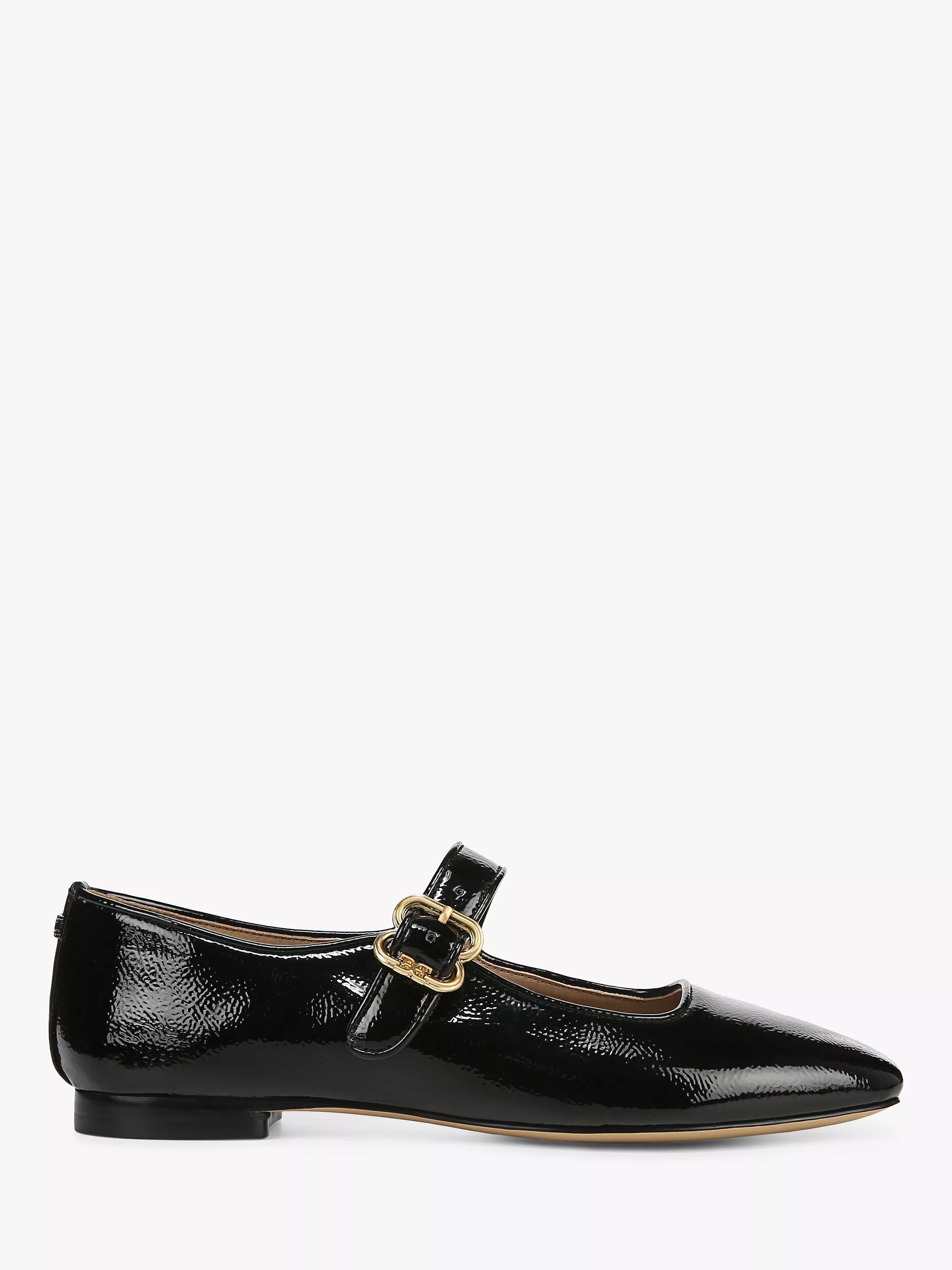 Sam Edelman Michaela Patent Mary Janes, Black | John Lewis (UK)