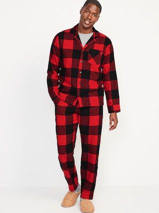 Matching Plaid Flannel Pajama Set for Men | Old Navy (US)