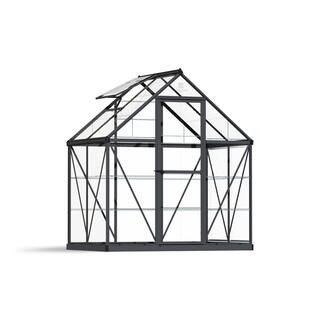 CANOPIA by PALRAM Harmony 6 ft. x 4 ft. Gray/Clear DIY Greenhouse Kit 705163 - The Home Depot | The Home Depot